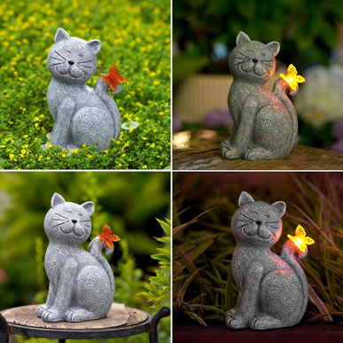 NACOME® CAT OUTDOOR STATUES FOR GARDEN